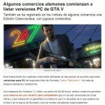 Empiezan a listar versiones PC para GTA V