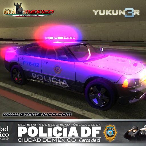 dodge charger de la policia del distrito federal