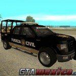 Ford F150 de la Fuerza Civil de Nuevo Leon