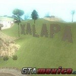 Letrero de Xalapa en Vinewood